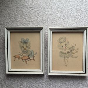 Lambert Product Framed Pictures Of Cats Dancing And Writing